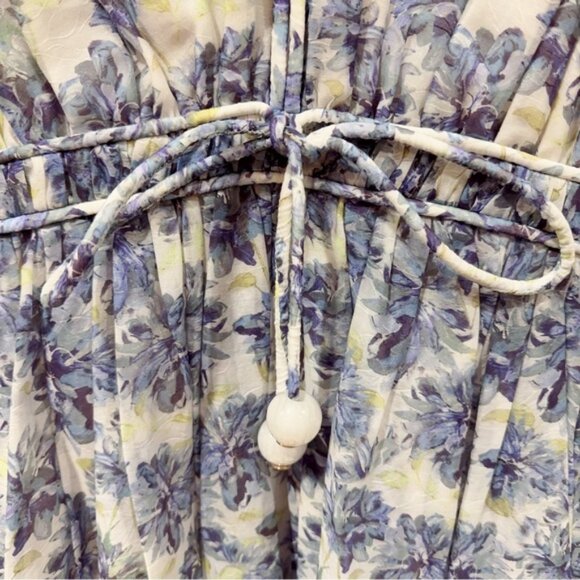 NWT En Saison Odessa Sleeveless Mini Dress Blue Ivory - Picture 2 of 8